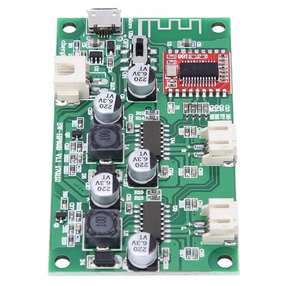 Audio Amplifier Board, Practical Amplifier Board Two-Channel Convenient Stereo with HF69B for Speakers