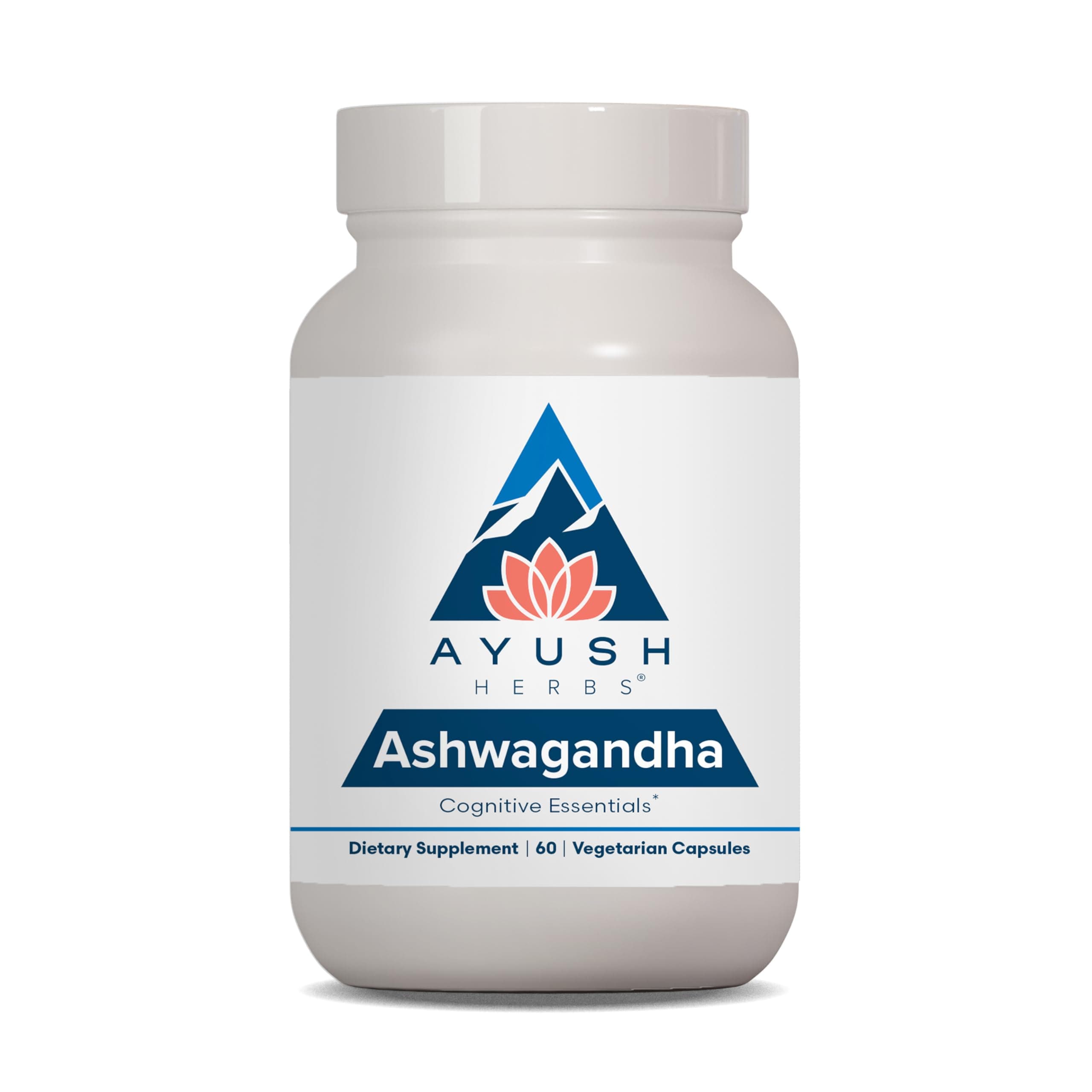 Ayush Herbs Ashwagandha Capsules - Ashwagandha for Men & Women, Ashwagandha Supplements, Pure Ashwagandha Root Powder for Stress, 500mg per Pill - 60 Servings
