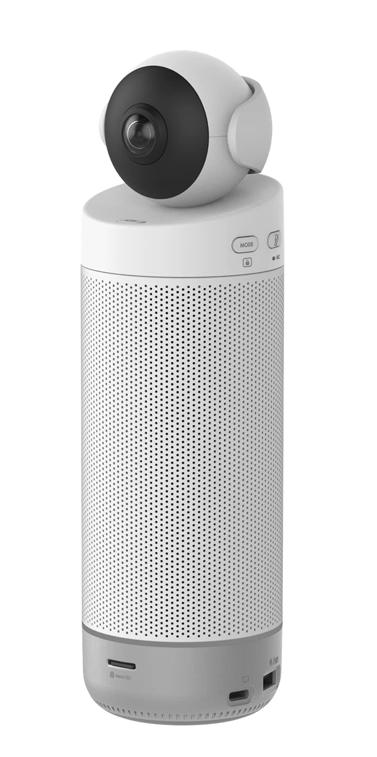 – KanDao Meeting S Conference Camera - 180 Degree Video Meeting Webcam with Speaker and Microphone for Meeting Room - AI Tracking, Noise Block, Auto Framing.