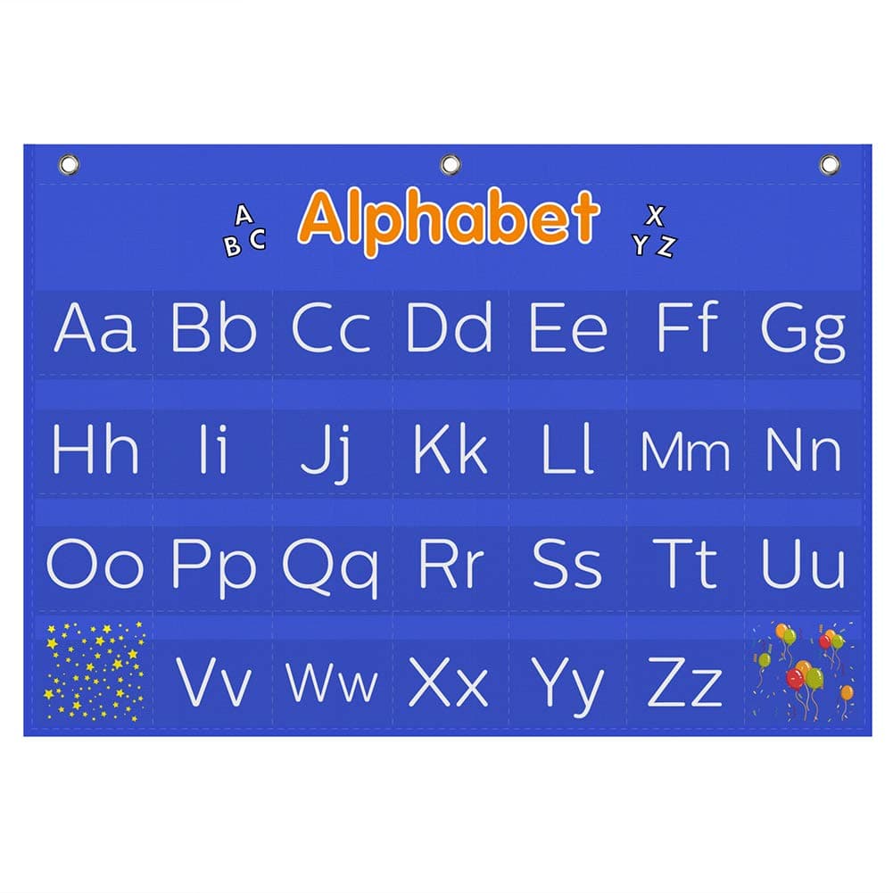 Alphabet Pocket Chart,Word Recognition Pocket Chart, ABC Pocket Chart,ABC Alphabet Pocket Chart