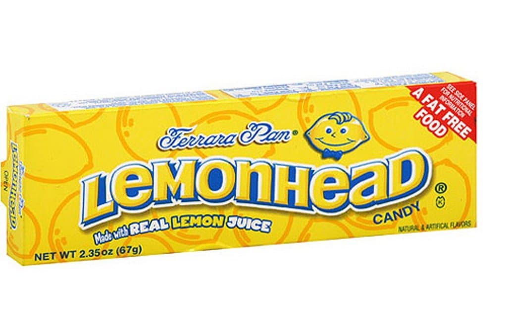 Lemonhead, 2.35 Ounce, 24 Pack
