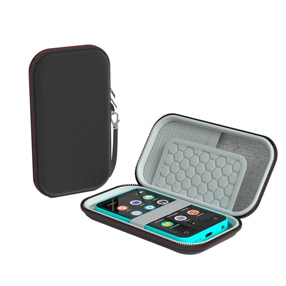 TIMMKOO MP3 and MP4 Player Case for MP3 Player 4" Full Screen Touch Music Player, Fits Earbuds, USB Cable, Memory Card