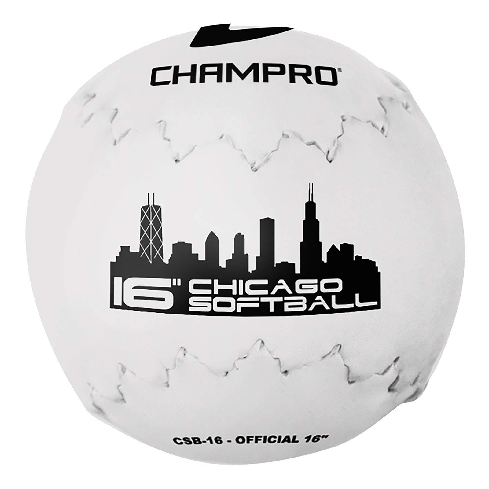 Champro Chicago Softball (White, 16-Inch)