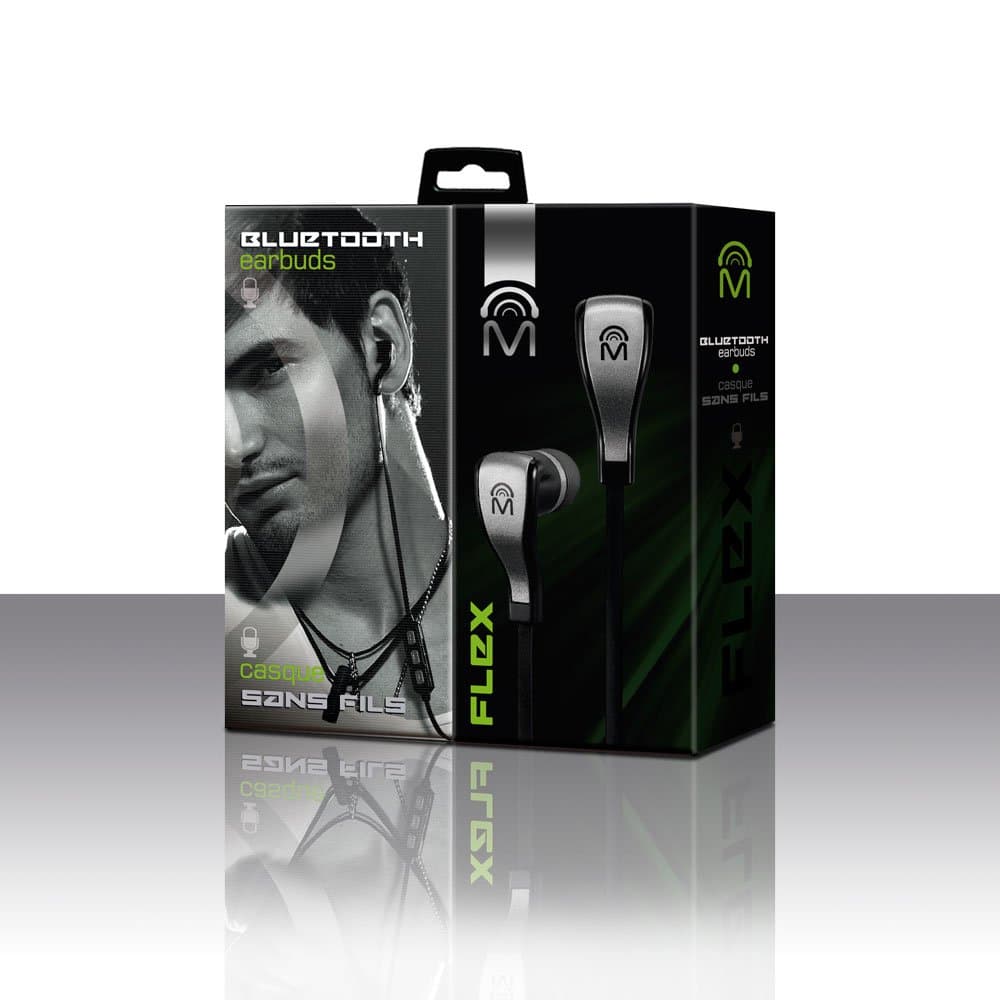 Mental Beats 83533 Flex Bluetooth Earbuds - Black/Grey