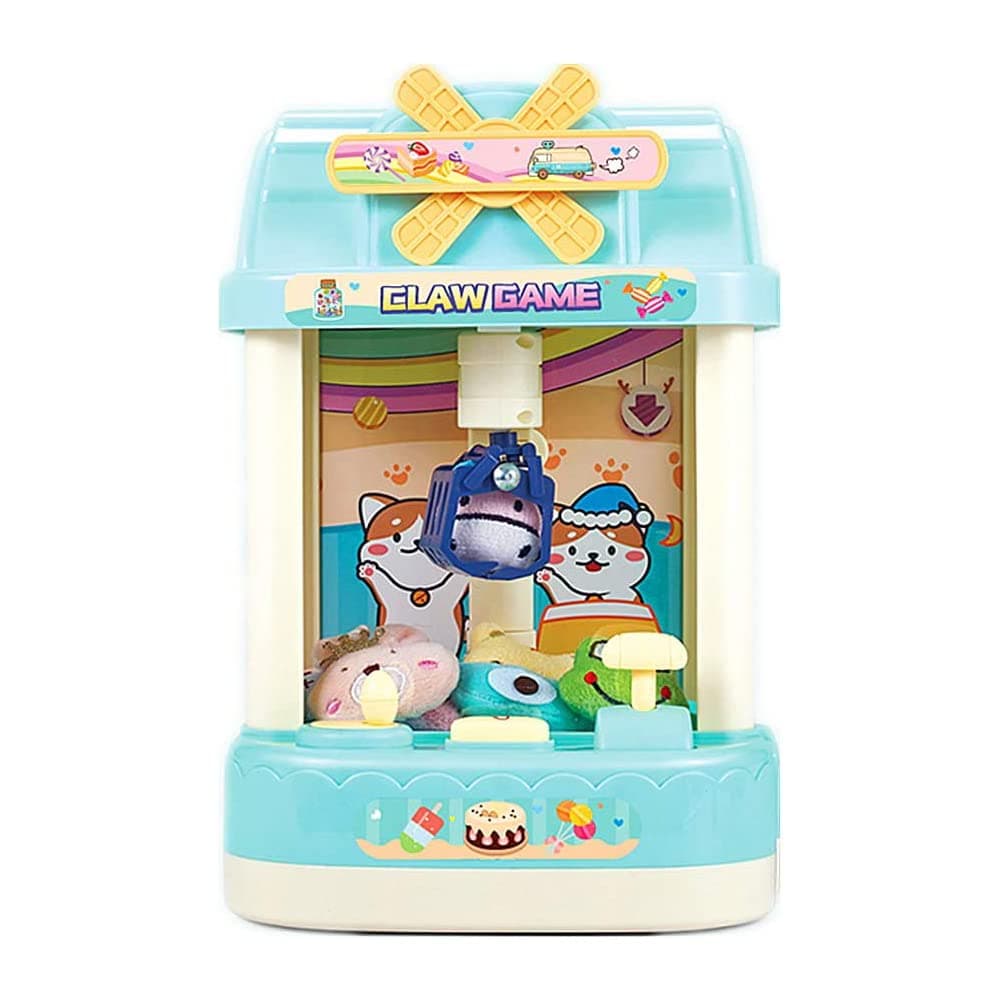 Claw Machine Mini Magical Claw Machine with random 6 Dolls, 10 Capsules,USB Cable, Toys ,Best Gift for Kids Children