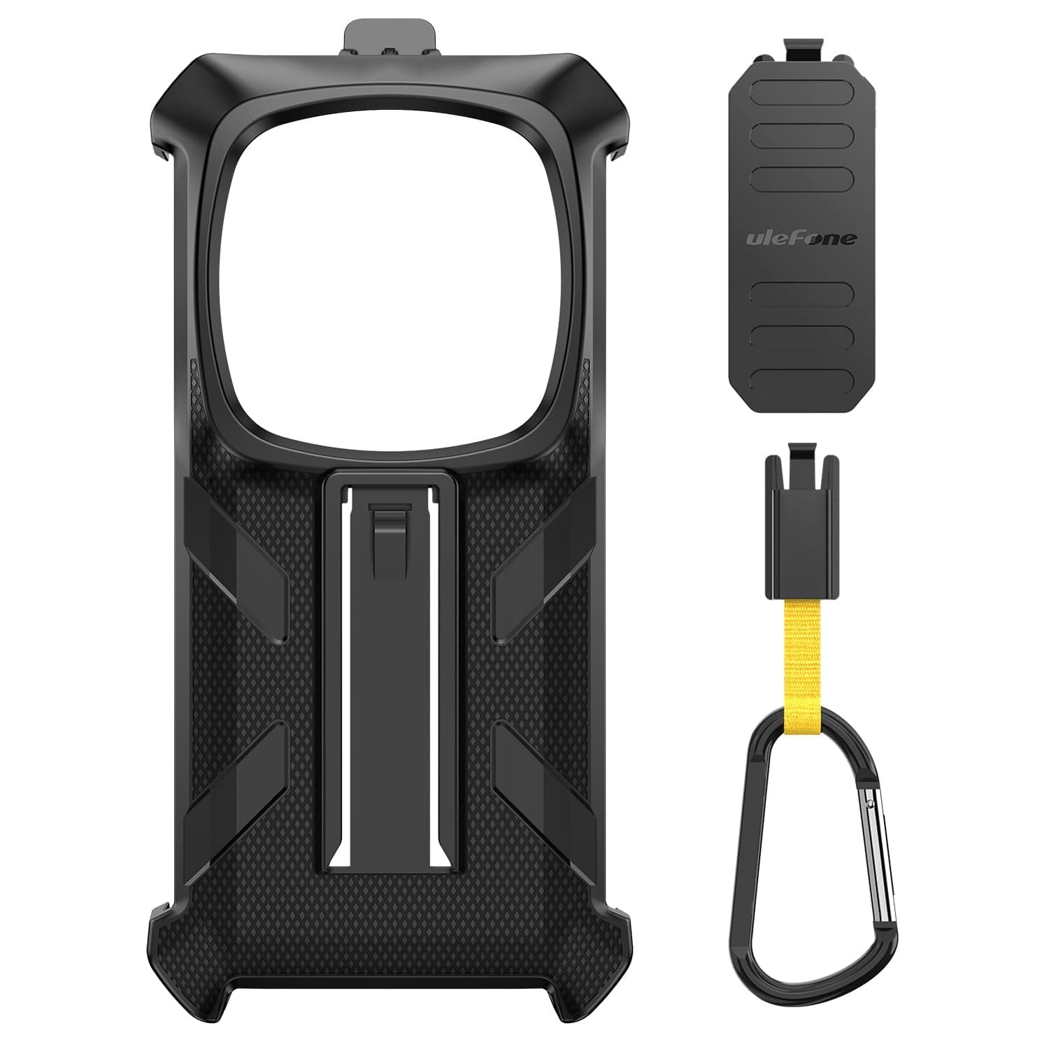 Armor 28 Series Multifunctional Protective Case Original TPU Black Case Armor 28 Series with Back Clip Carabiner