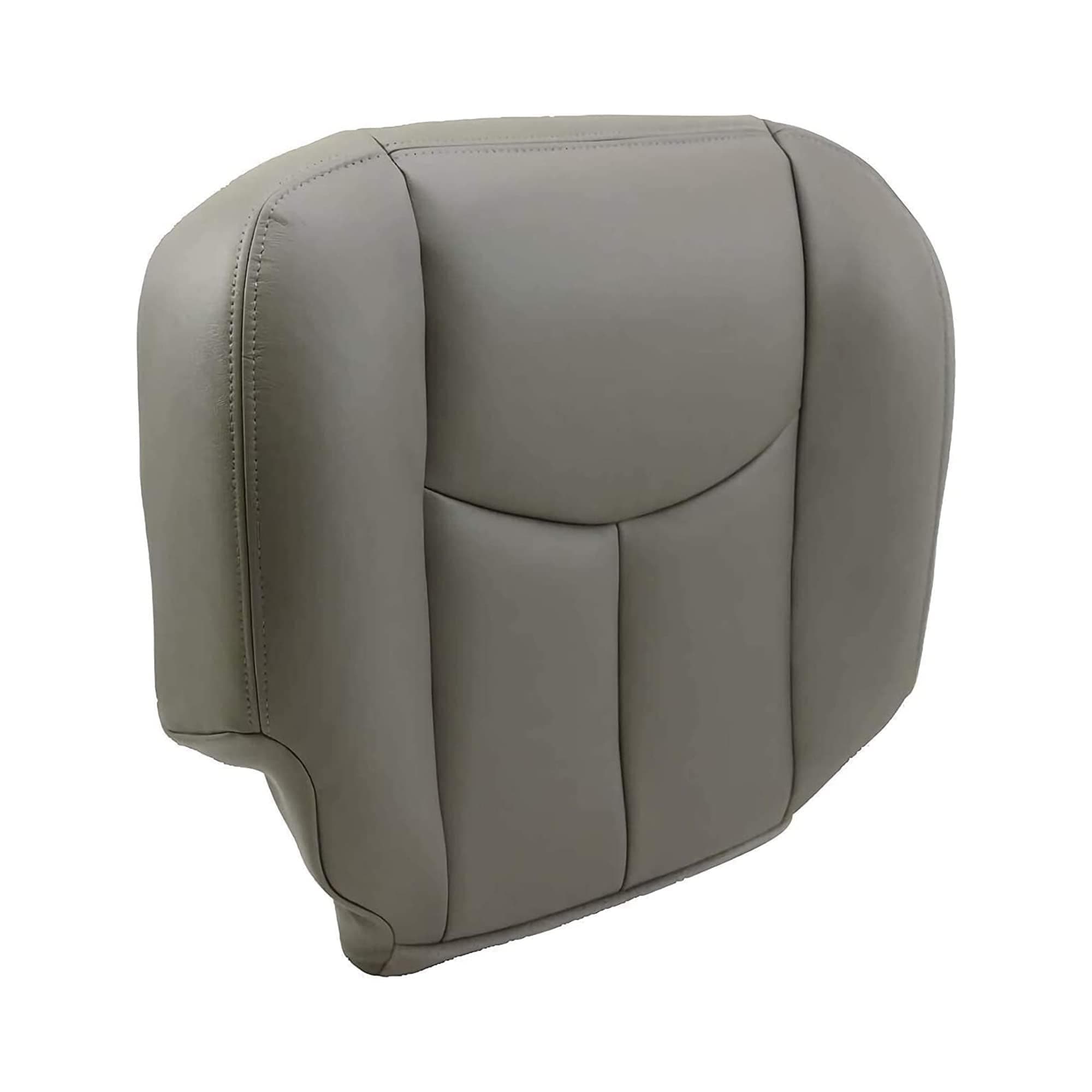 ECOTRIC Front Driver Side Bottom Seat Cover Gray# 922 Replacement Compatible with 2003-2006 Chevy Tahoe Avalanche Silverado Suburban GMC Yukon Pewter Synthetic Leather Seat Cover