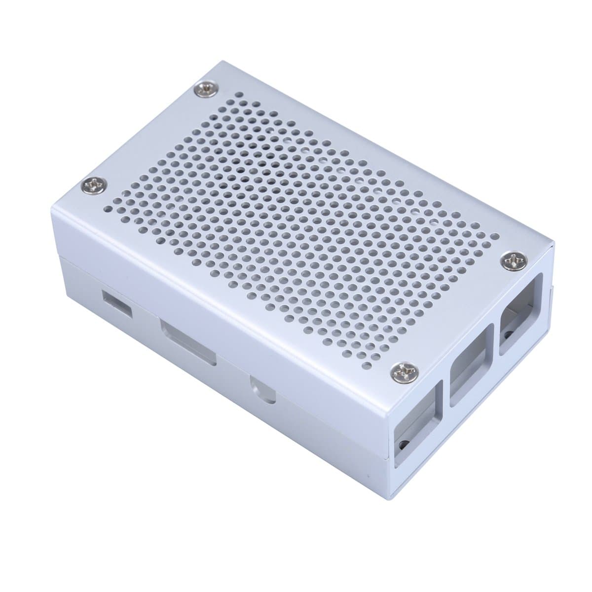 Zimix Raspberry Pi 3 Case Aluminum Case Silver Case Compatible with Raspberry Pi 2 Model B Also
