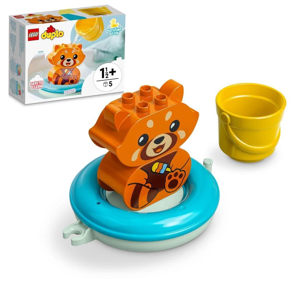 DUPLO My First Bath Time Fun: Floating Red Panda 10964 Learning and Education Toys Set; Building Blocks Toy for Toddlers (5 Pieces)