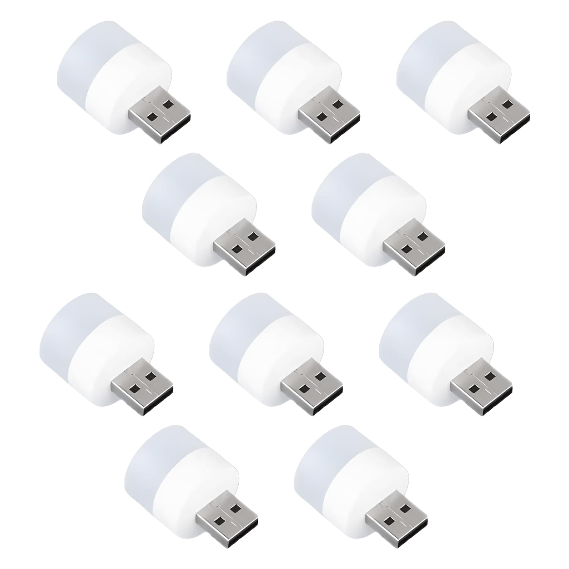 OblivionUSB LED LAMP Night Light, Plug in Small Led Nightlight Mini Portable for PC and Laptop (Pack of 10)