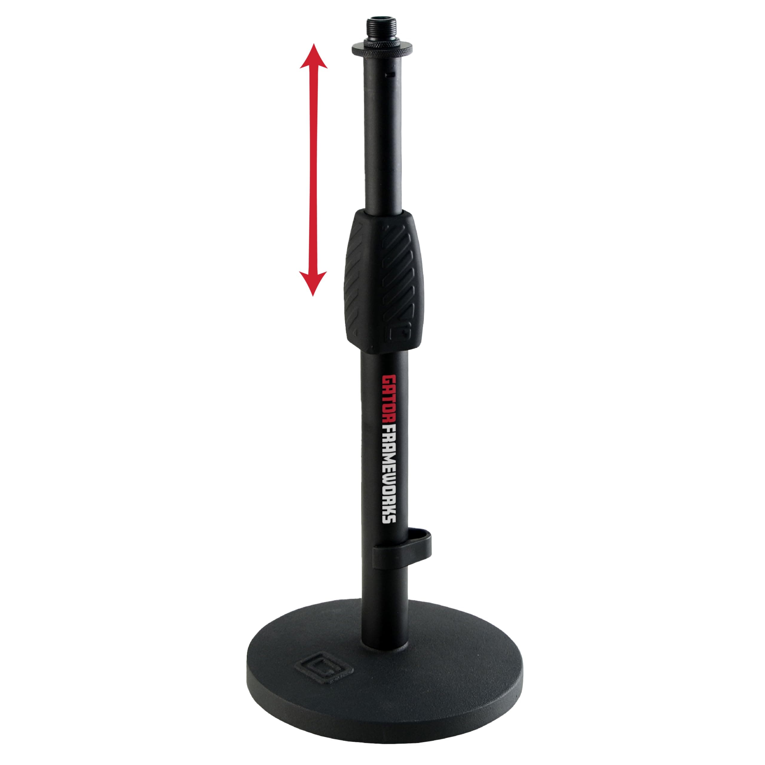 Gator Frameworks Deluxe Desktop Microphone Stand with Adjustable Height (GFW-MIC-0601)