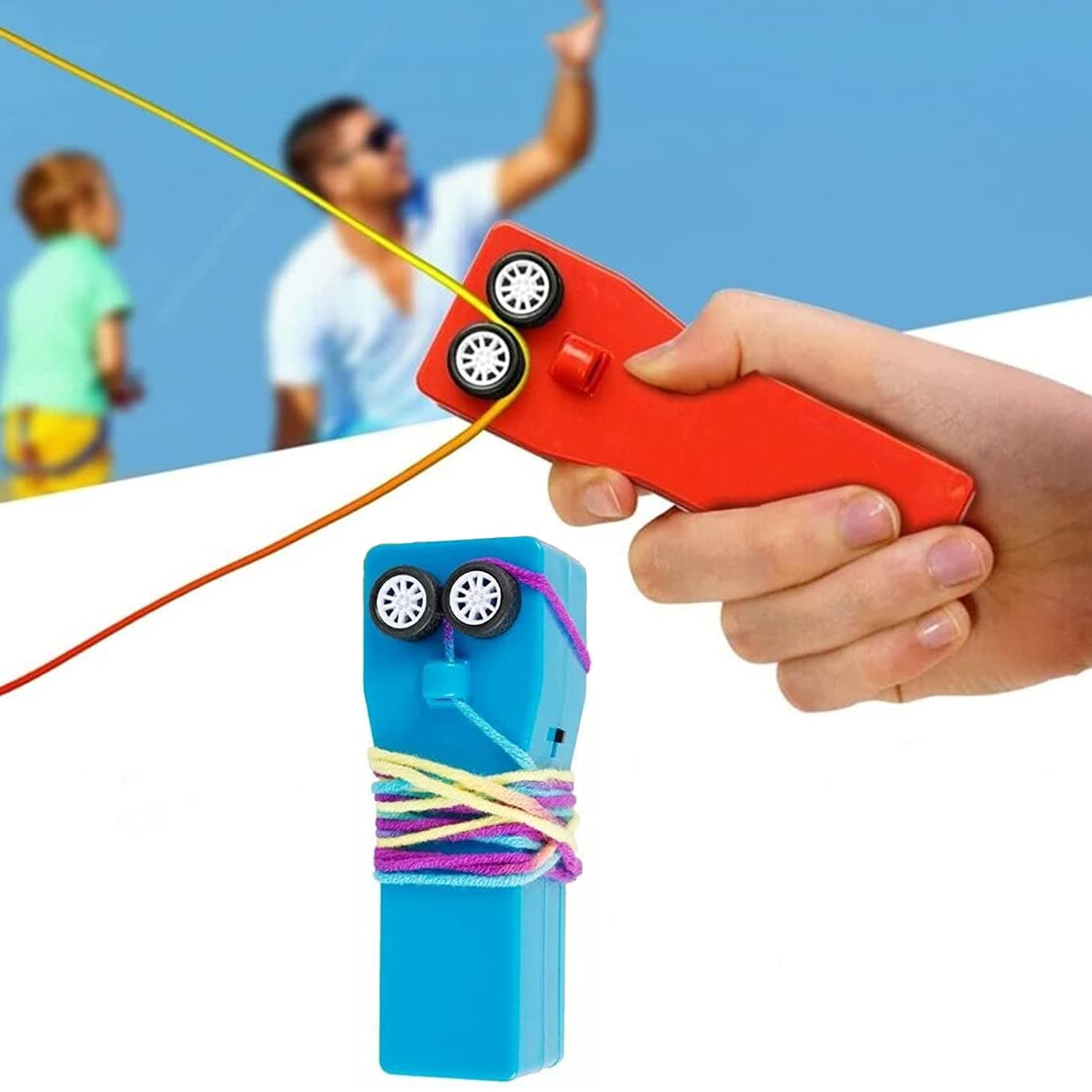 Loop Lasso Rope Zip String Launcher Shooter Toy Handheld Propeller Thruster for Cat Kids Adults Fidget Toy