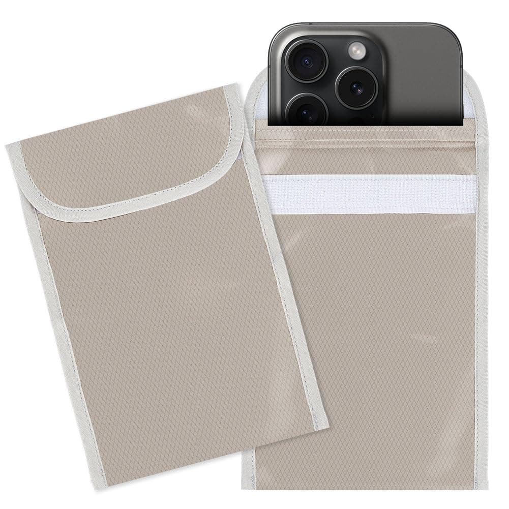 OLYCRAFT 2Pcs EMF Blocking Shield Sleeves for Cell Phone 17.8x11.9cm EMF Protection Phone Sleeve Anti-EMP Signal Blocking Bags 3mm Thick EMF Blocking Phone Case for Cell Phone Privacy Security