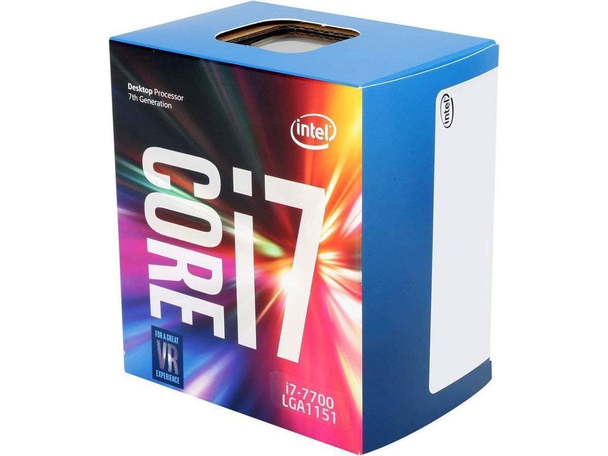 Intel Core i7-7700 3.6 GHz QuadCore 8 MB Cache CPU - Black