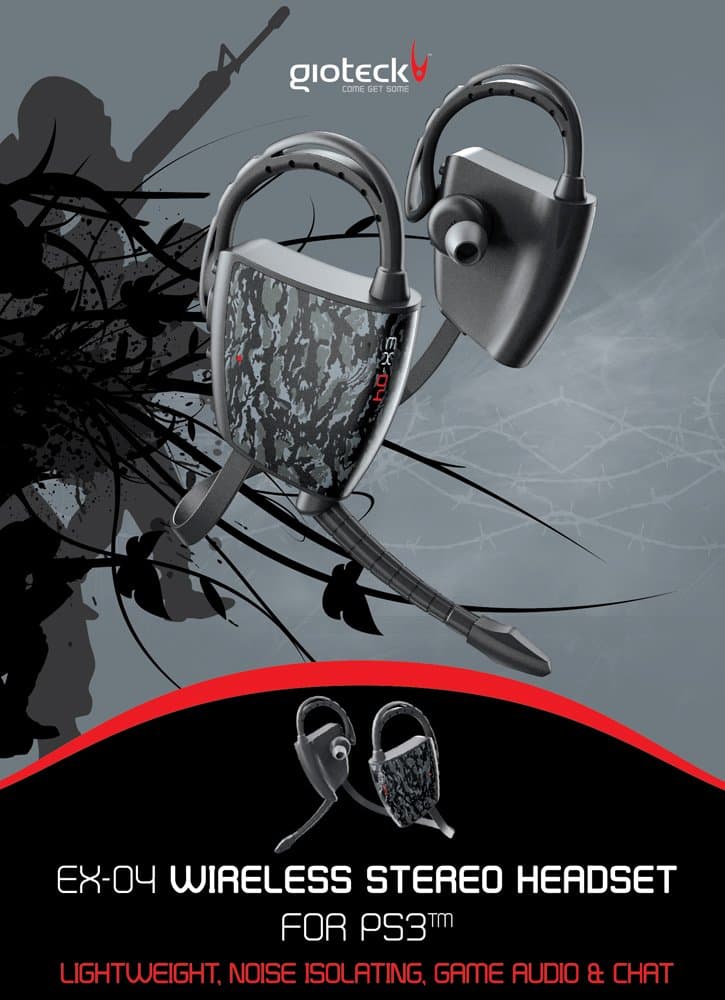 Gioteck EX04 Wireless Stereo Headset (PS3)