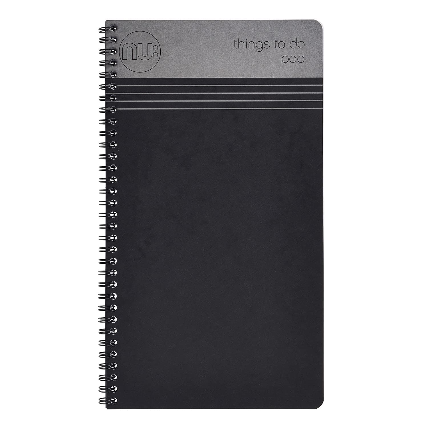 NUNotebooks - Craze Cloud Range - Things to Do Pad - Wirebound Notebook - Stationery Notebooks - Ruled Notepad - Black - 110 Pages, NU003517-FSC-BKThe Forest Stewardship Council