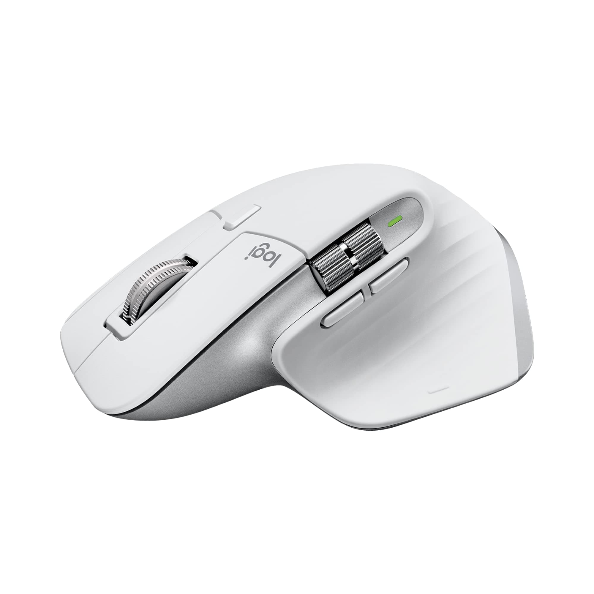 MX Master 3S Wireless Mouse Standard Edition with Logi Bolt USB Receiver, Ultra-fast Scrolling, Ergo, 8K DPI, Track on Glass, Quiet Clicks, USB-C, Bluetooth, Windows, Linux, Chrome- Pale Grey