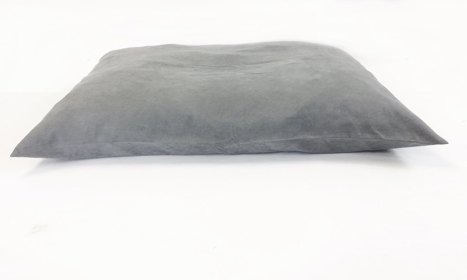 47"x29" Large Size High Density MicroCushion Memory Foam PolyFiber Mixed Waterproof Pet Pillow Bed with Removable Zippered Luxurious Soft Grey Suede Cover Case for Small to Large Dogs