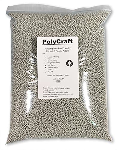 Plastic Pellets, 5 Lbs, Doll, Hacky Sacks, Corn Hole, & Weighted Blankets, in a Resealable Plastic Bag, Made in The USA.