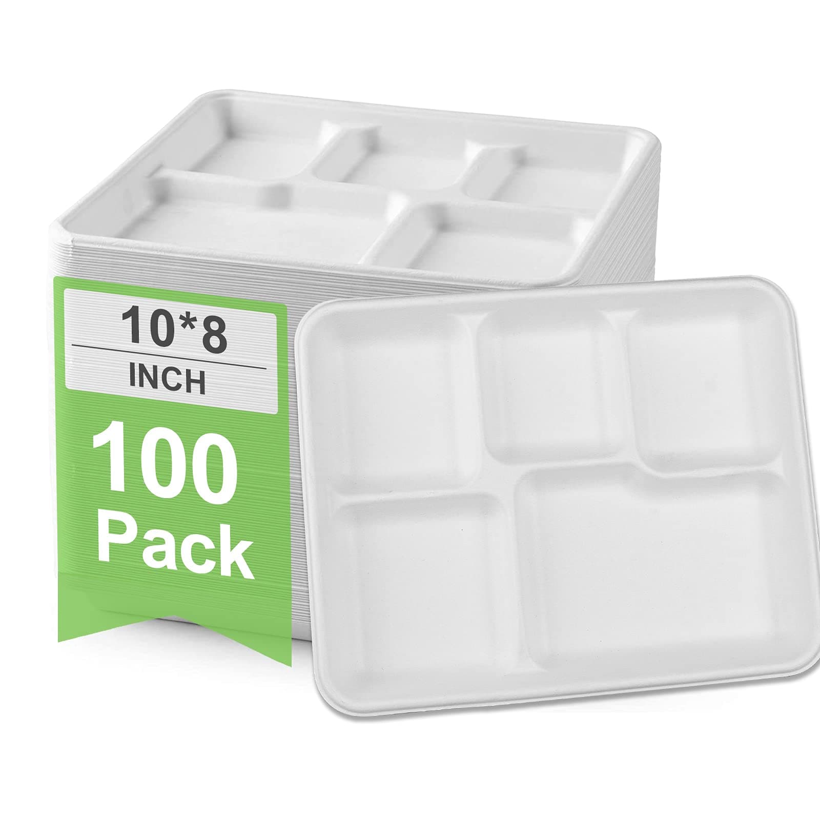 5 compartment plates disposable