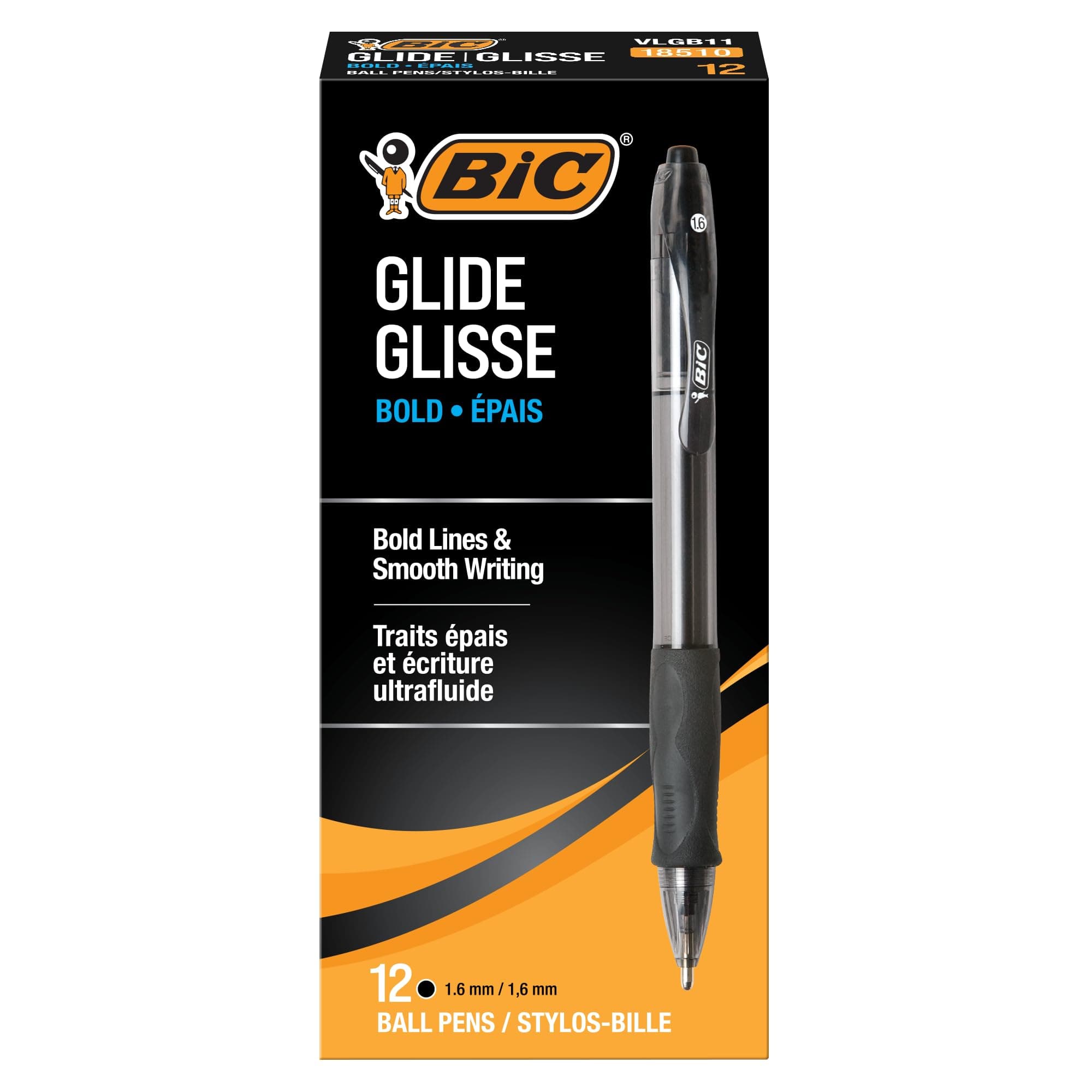 BIC Velocity Bold Ball Pen, Black