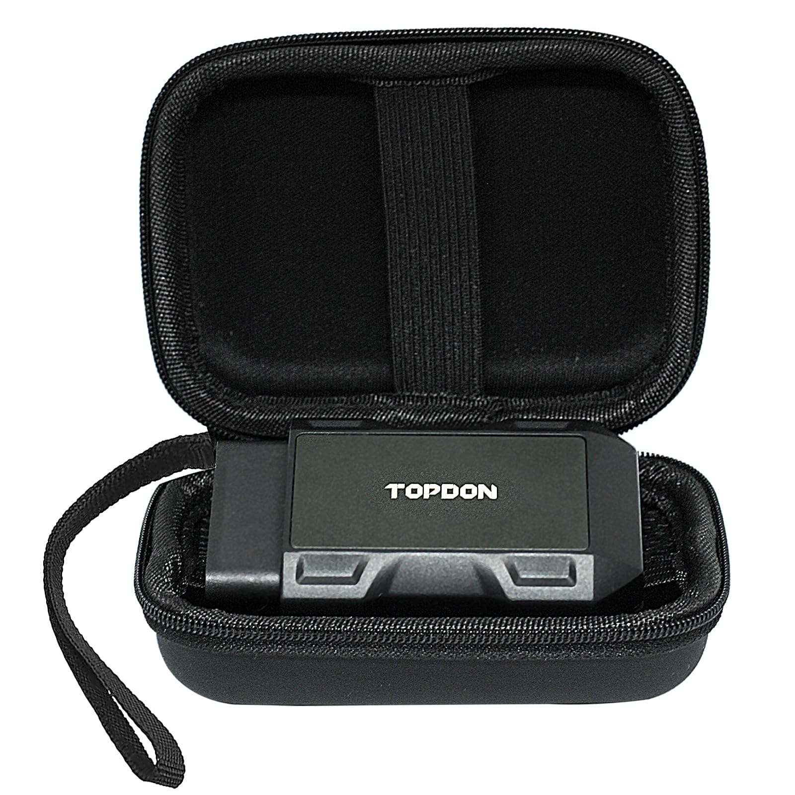 Topdon Scanner Bluetooth OBD2 Car Scan Tool Code Reader Diagnostic Tool,Key Matching Instrument Topscan Pro, Storage Holder Box for USB Cables，Compatible with Topscan/Carpal (Bag Only)