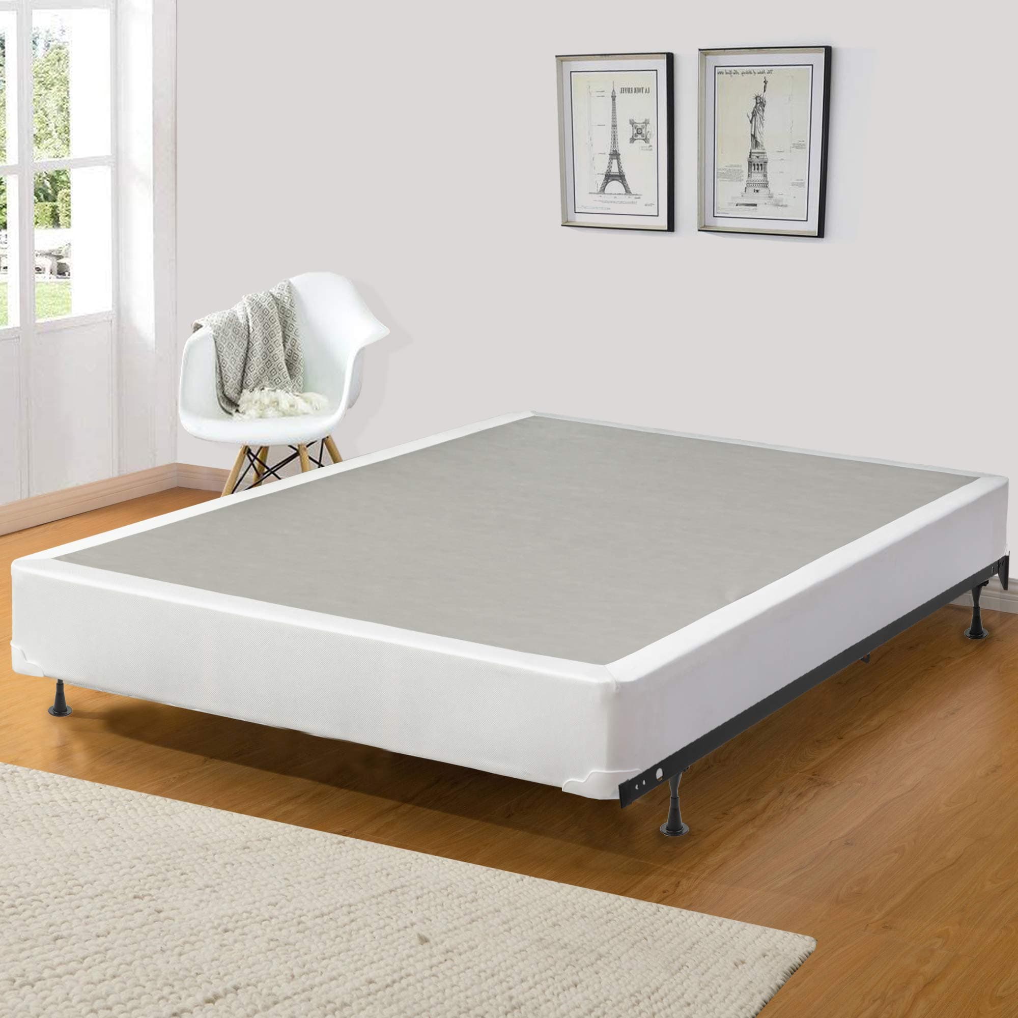 Spring Sleep 8" Queen Size Assembled Box Spring for Mattress, Splendorcollection