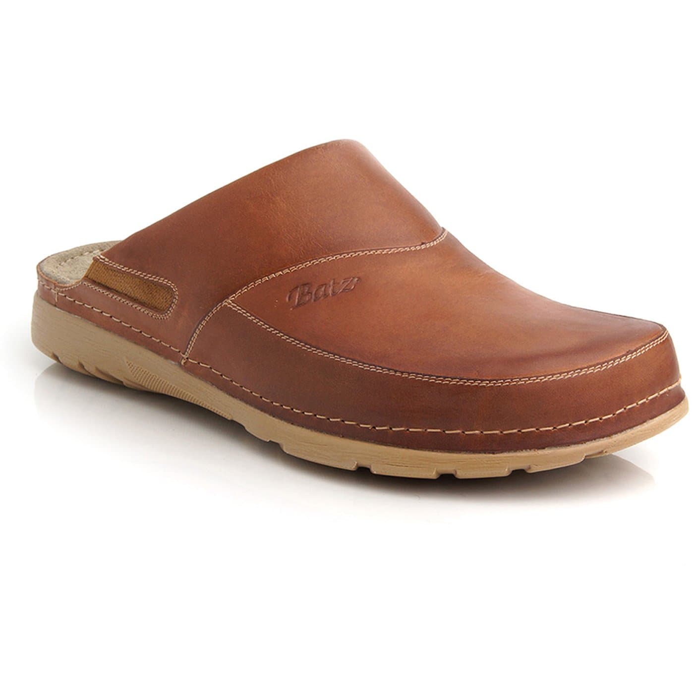 Peter Leather Mens Slip-on Clogs Mules