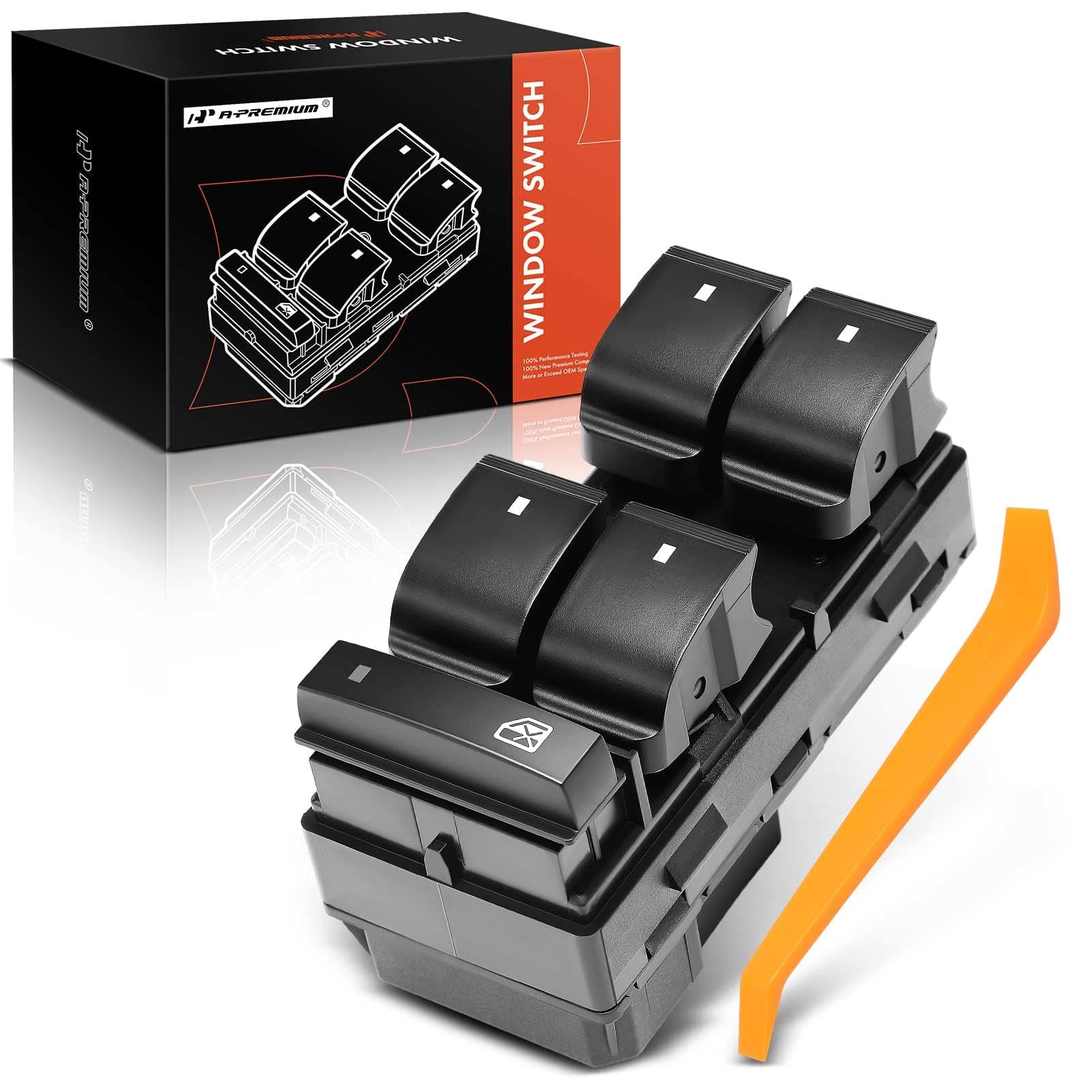 A-Premium Driver Side Power Master Window Switch Compatible with Chevy Traverse 2009-2017, Silverado 1500 2007-2013, HHR & GMC Sierra 2500HD 3500 HD, Replace OE# 20945129, 25789692, 25951963