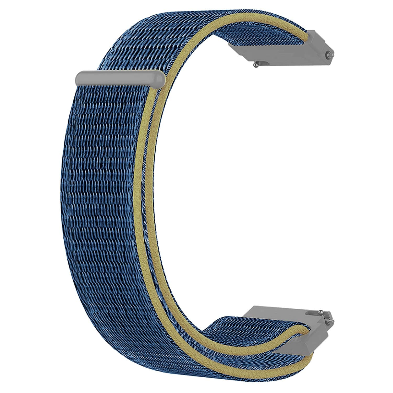 ACMACM Watch Strap Nylon Soft Loop 22mm Compatible with Noise Colorfit Victor Smartwatch Sports Band Blue