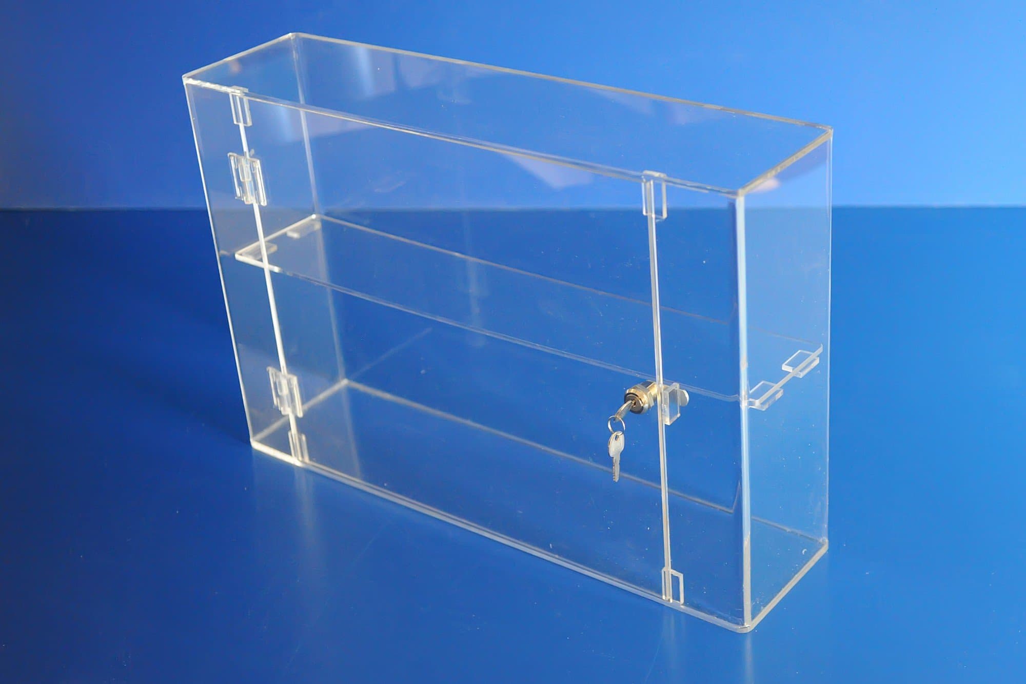 Lockable Display Cabinet, Display Case With Secrurity Lock 400 x 600 x 150mm