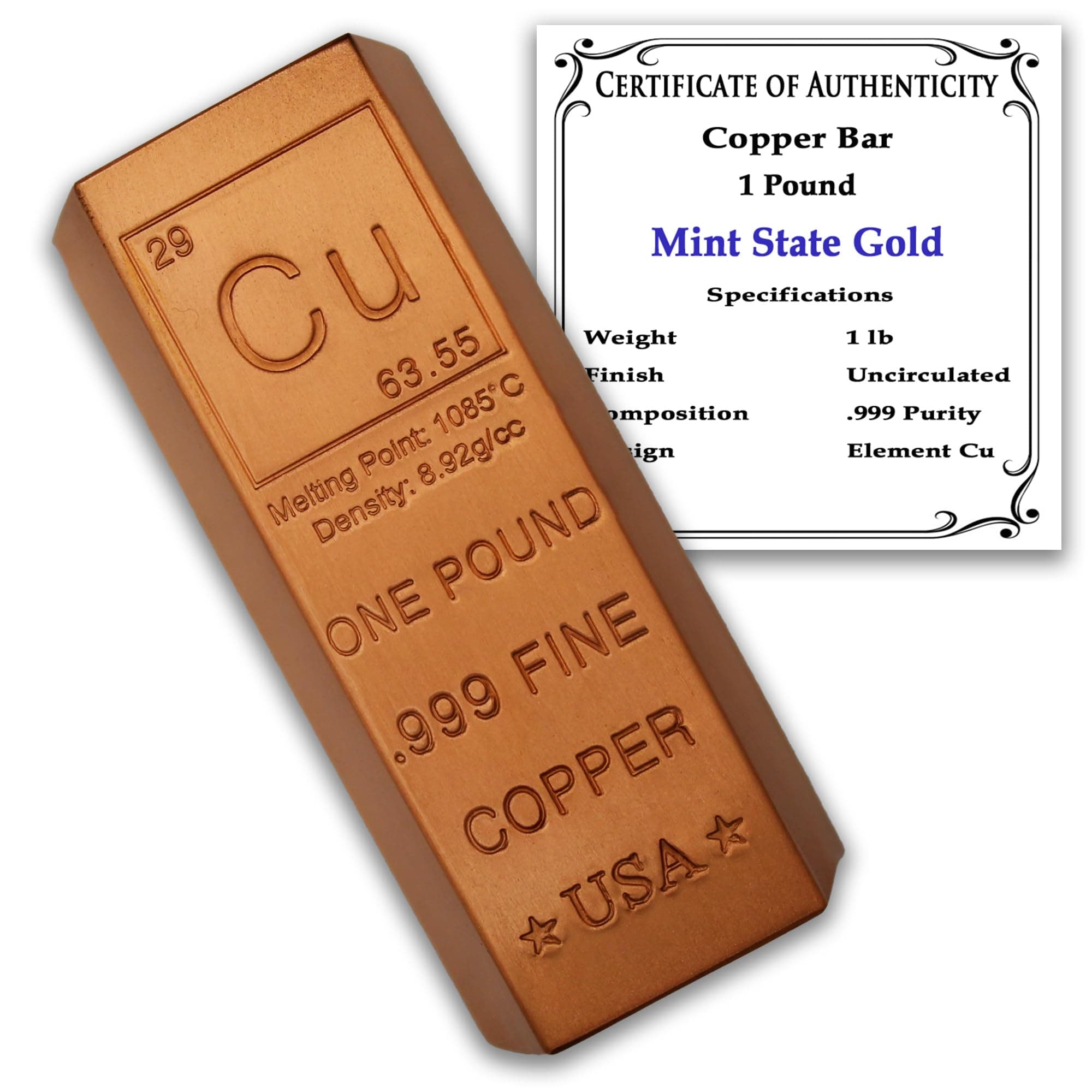 1 Pound Copper Ingot