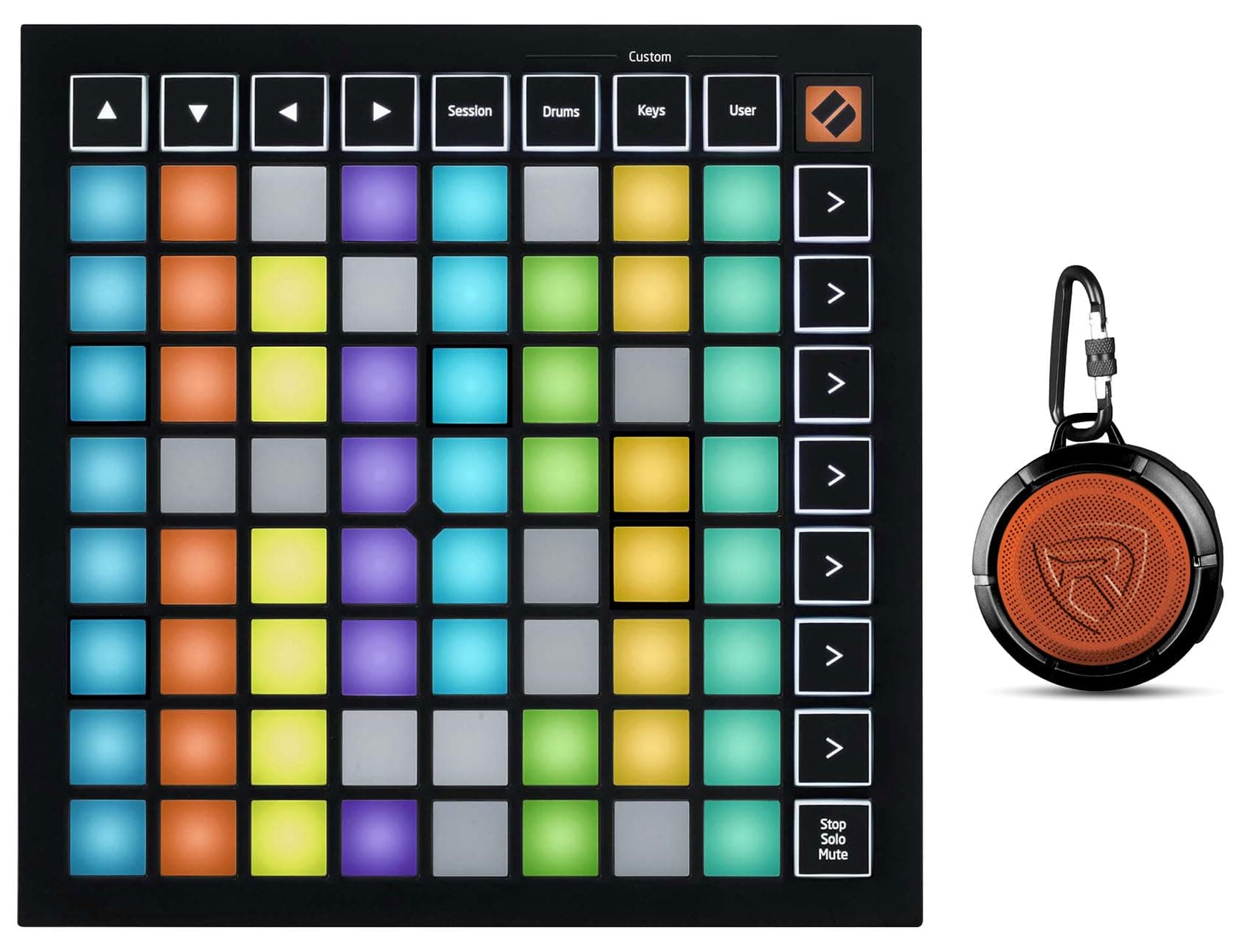 Bundle: (1) Novation Launchpad Mini MK3 Ableton Live MIDI USB 64 RGB Pad Controller Bundle with (1) Rockville RPB1 10 Watt Waterproof Portable Bluetooth Speaker+NFC Loud! (2 Items)