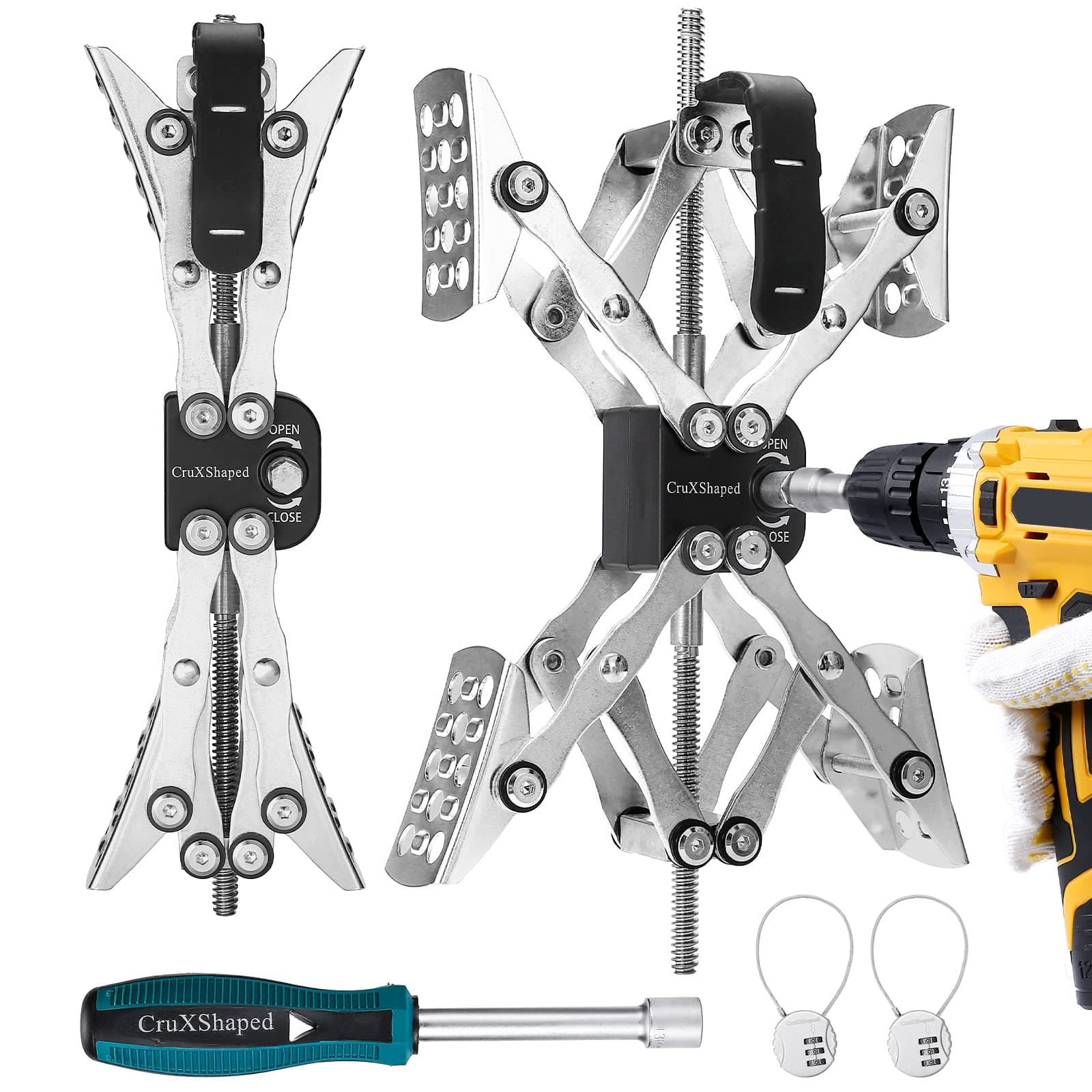 X-Shaped Chock Wheel Stabilizer Jack RV Camper Accessories for Travel Trailers