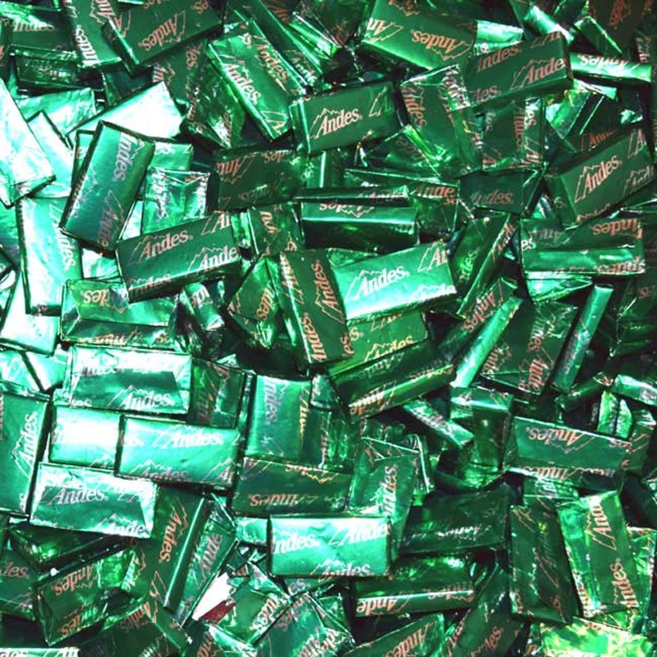 TaboomAndes Crème de Menthe 3LB Bulk Pack.