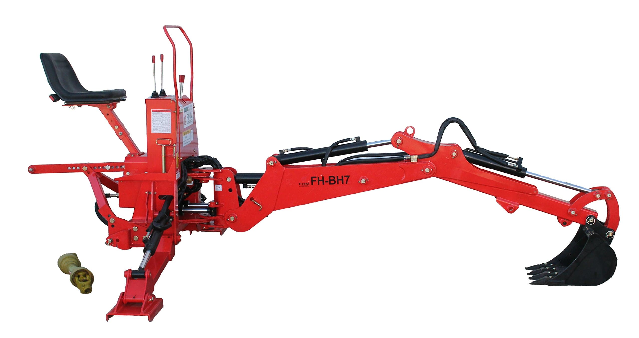 Farmer Helper Tractor Backhoe, 7'Dig 3-Pt Self Contained, PTO Powered Cat.I 30Hp+ (FH-BH7) Requires a Tractor. Not a standalone Unit.