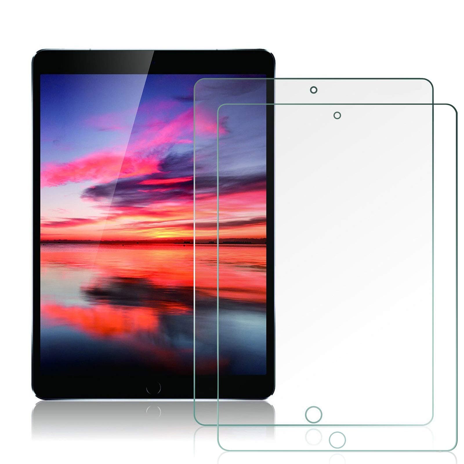 2-Pack Tempered Glass Screen Protector for iPad (9.7-Inch,2018/2017 Model,6th/5th Generation),iPad Air 1, iPad Air 2, iPad Pro 9.7-Inch, Apple Pencil Compatible, Case Friendly