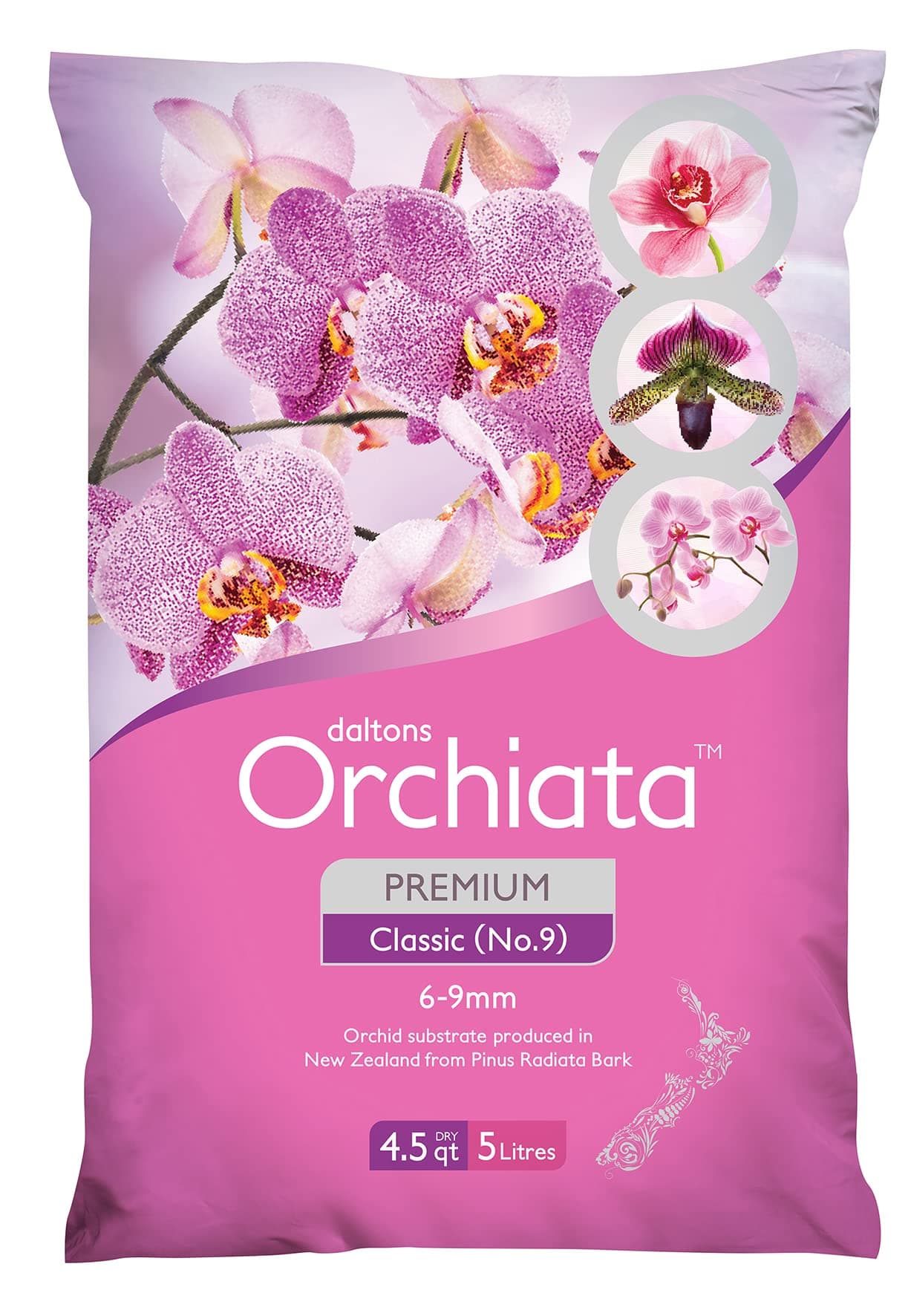 Orchiata Orchid Bark | 100% Pure New Zealand Pinus Radiata | Classic ' to ' Organic Potting Bark for Aeration and Longevity