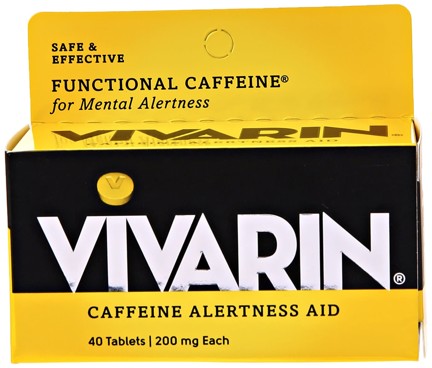 Caffeine Alertness Aid Tablets, 40 Count