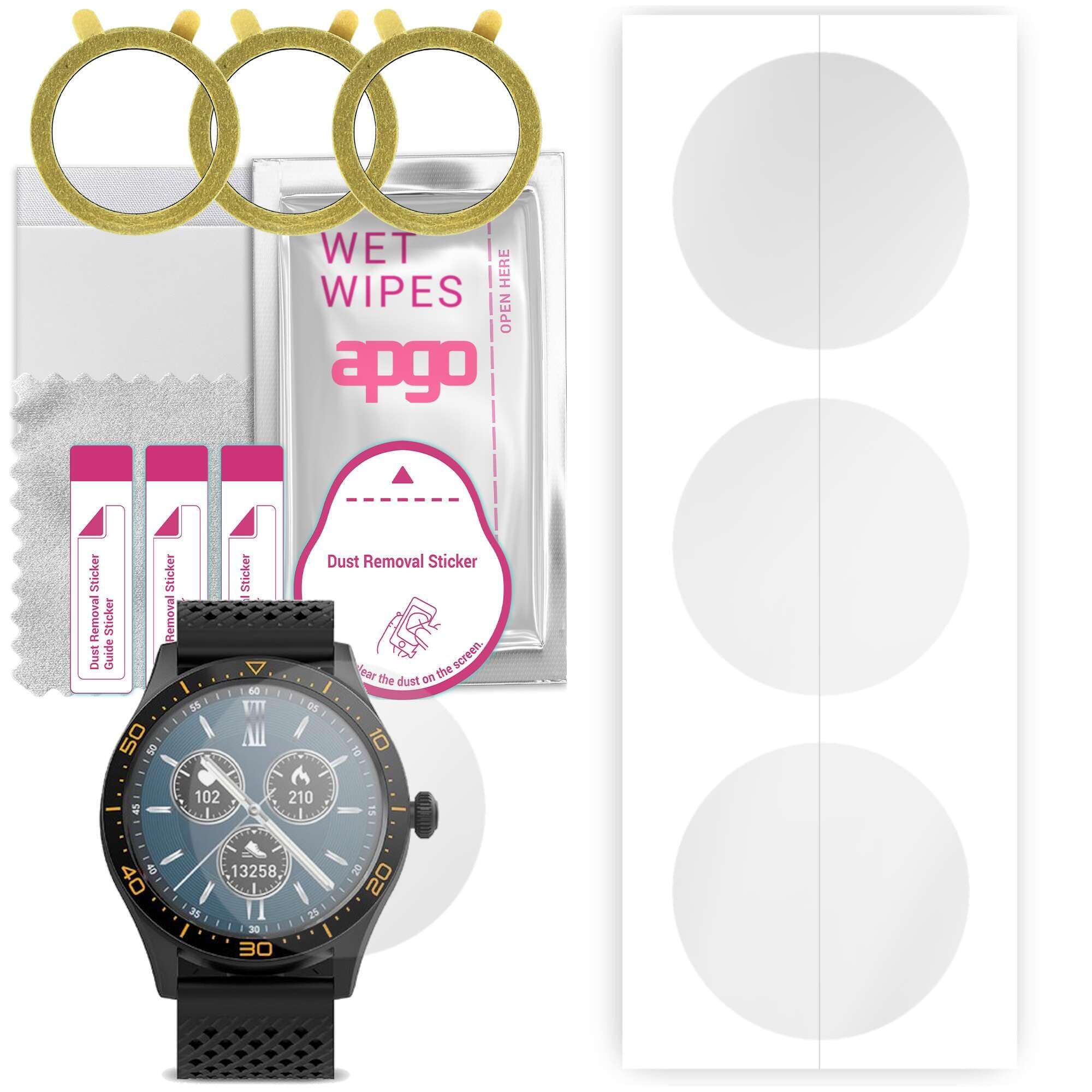 apgo 3x Hydrogel Screen Protector for Forever ICON 2 AW-110, Hydrogel Film, with positioning layer easy installation