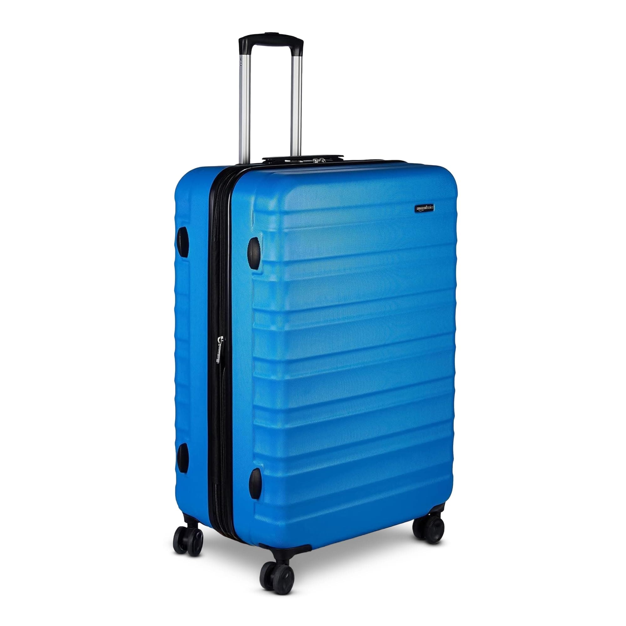 30" Hardside Large Checked Luggage, Expandable For Up to 15% More Space, With Scratch-Resistant Surface, Four Multi-directional Wheels, Telescoping Handle, Light Blue