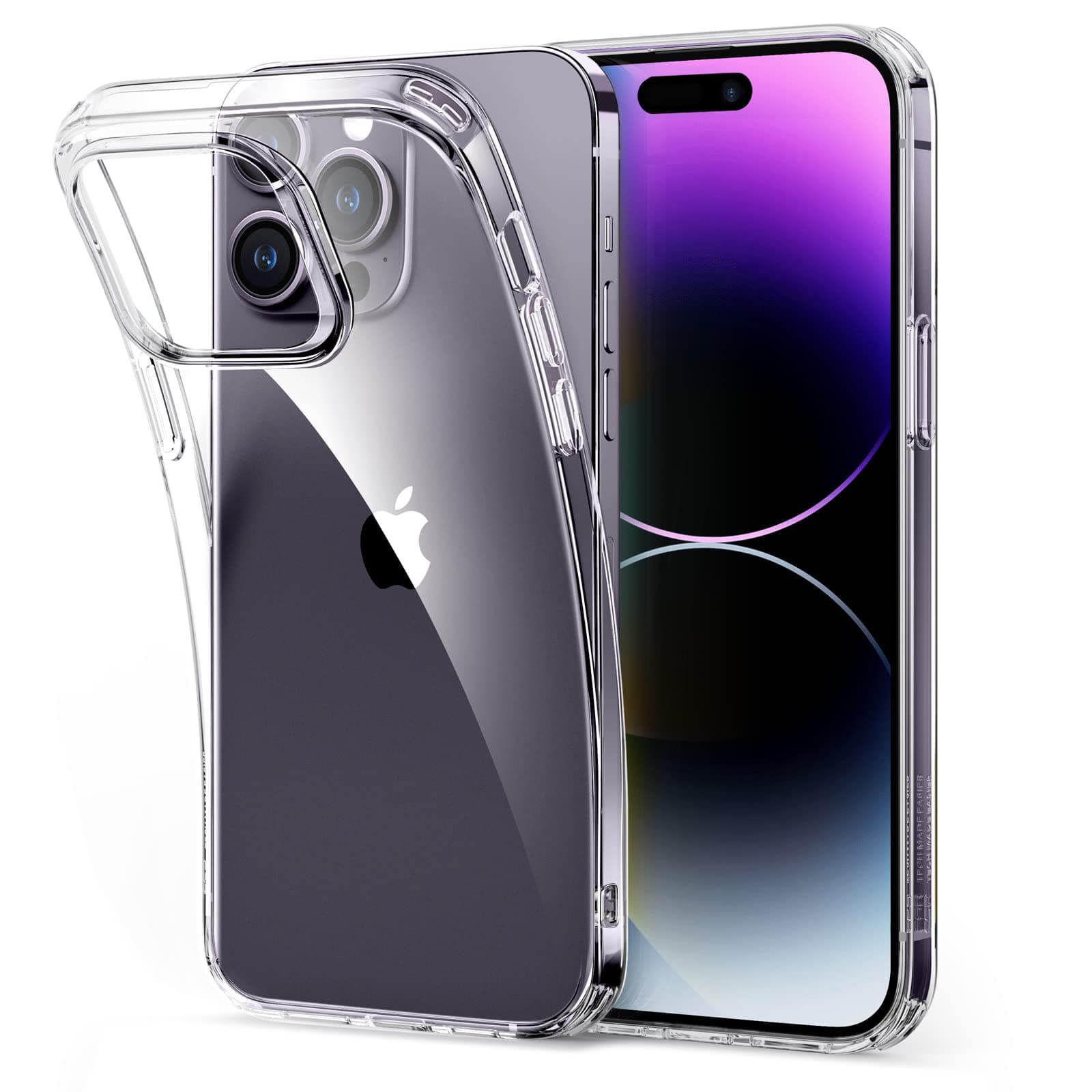 ESR for iPhone 14 Pro Case, Clear Case Comaptible with iPhone 14 Pro, Shockproof Thin Slim Silicone Cover, Yellowing-Resistant Slim Transparent TPU Phone Case, Project Zero Series, Clear