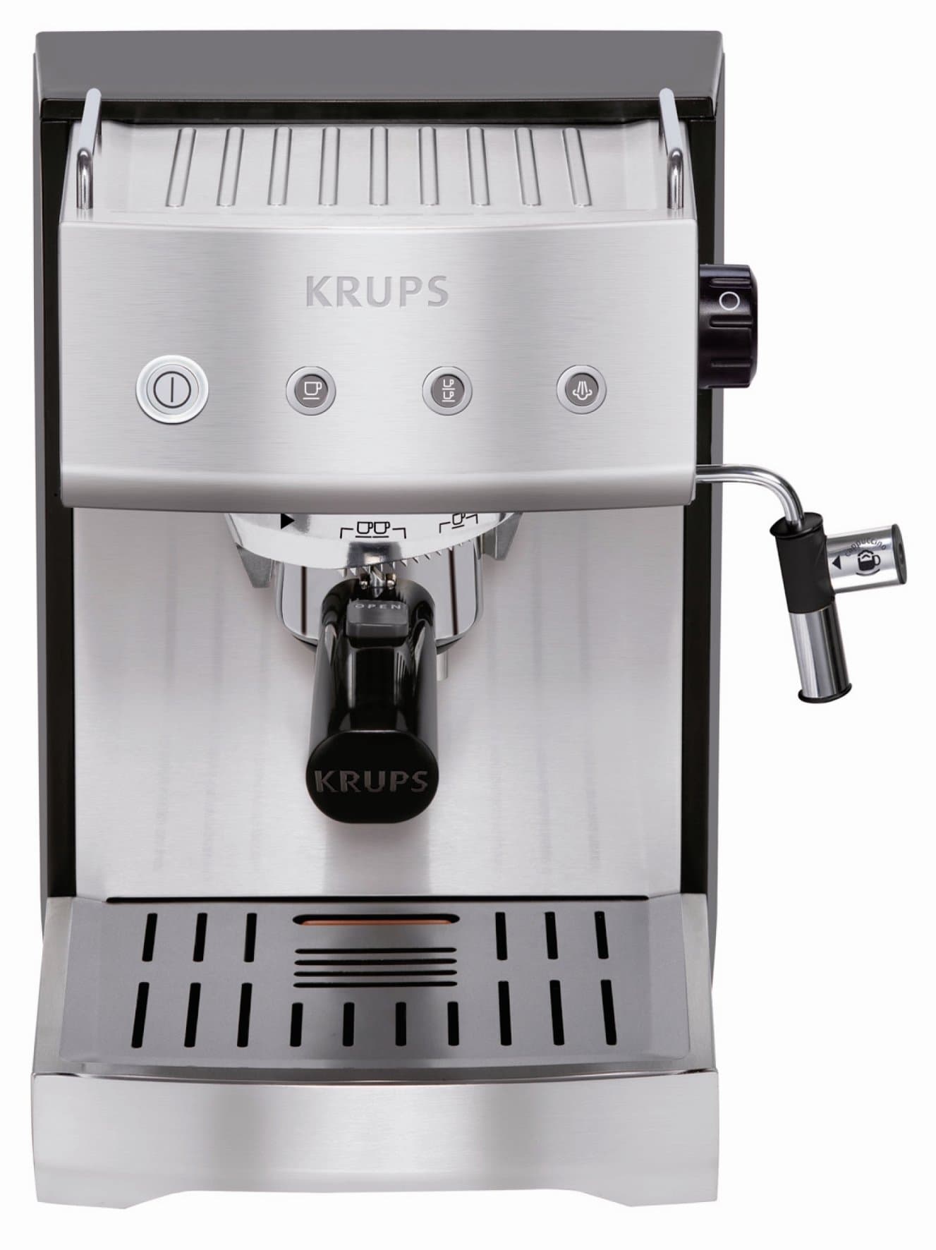 KRUPS XP5280 Pump Espresso Machine with KRUPS Precise Tamp Technology and Stainless Steel Housing, Silver