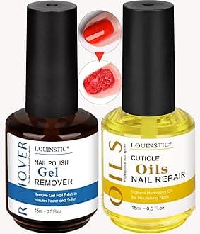 Gel Remover for Nails & Cuticle Oil for Nails,Nail Remover Quick Remove Gel Nail Polish within 3-5 mins, Nail Polish Remover removedor de esmalte gel