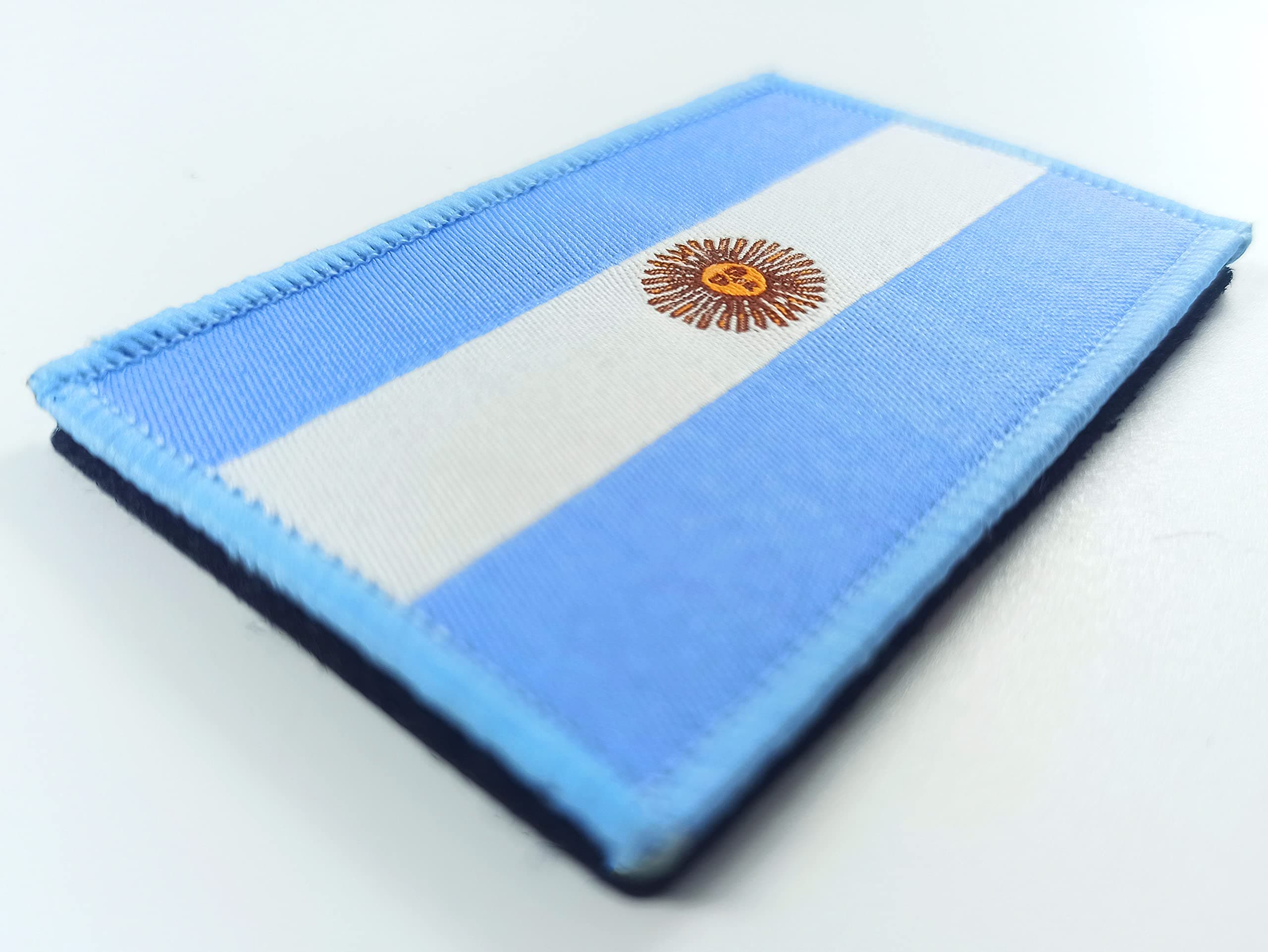 QQSD 2 Pack Argentina Flag Patch Argentine Patches Tactical Patch for Backpack Hat Patch Team Military Patches