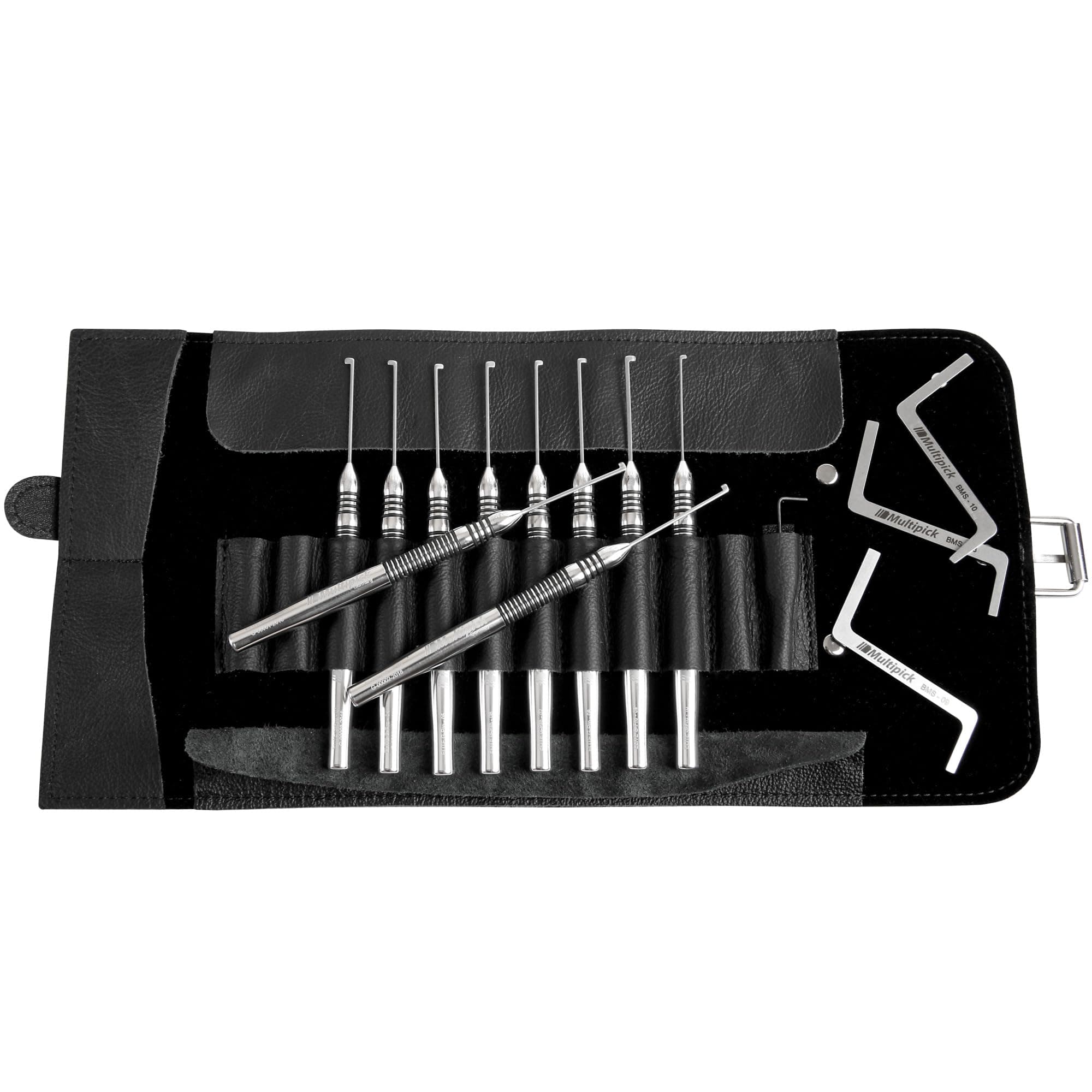 MULTIPICK Elite G-Pro Professional Picking Kit – Changeable Flag-Pick, Made in Germany – Lockpicking Set – Locksmith Tools
