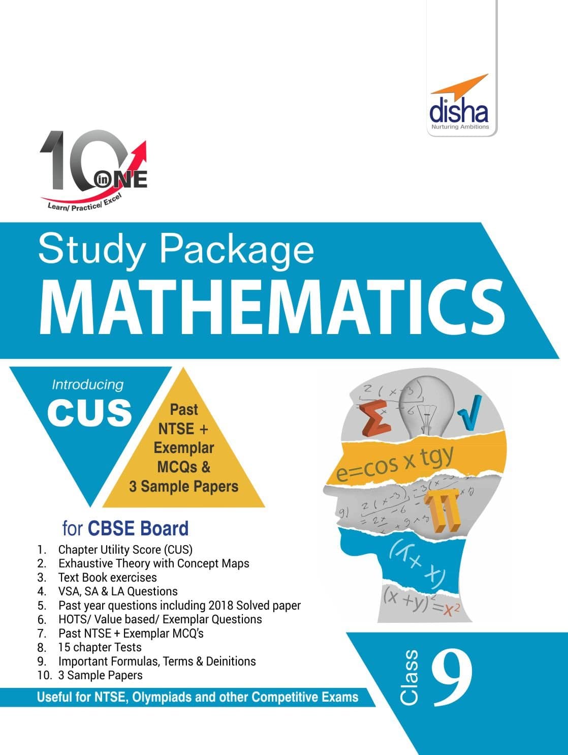 10 in One Study Package for CBSE Mathematics Class 9 with 3 Sample Papers Paperback – 30 April 2018