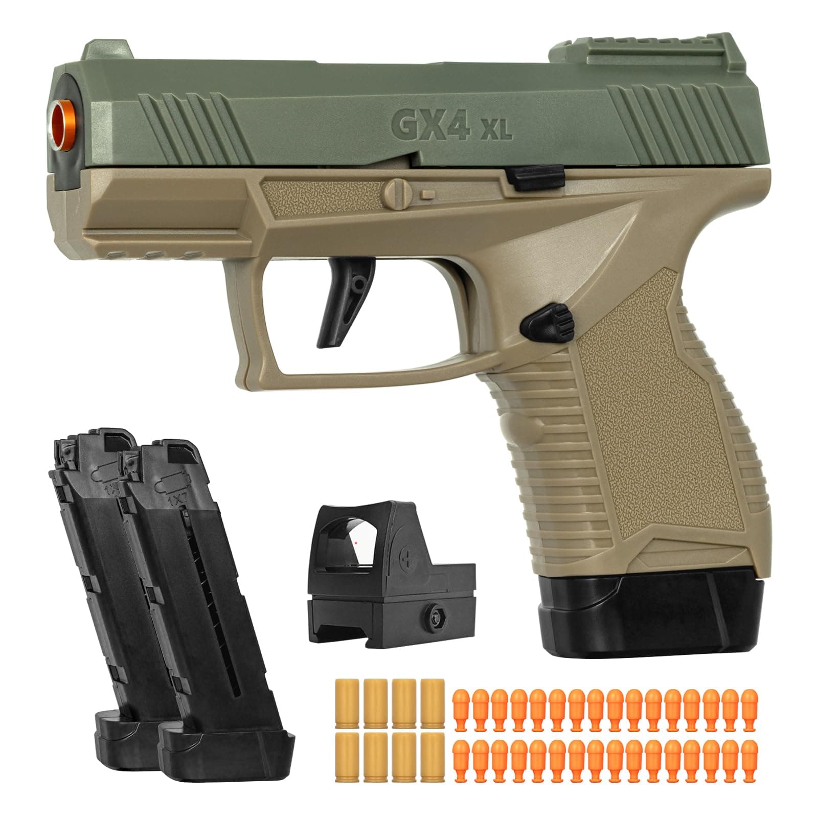 - Soft Bullet Toys Gun for Boys, Empty Shell Ejecting Toy Gun, Toy Foam Blaster with Scope, Toy Pistol for Kids Boys Girls Age 8+ (Sand)