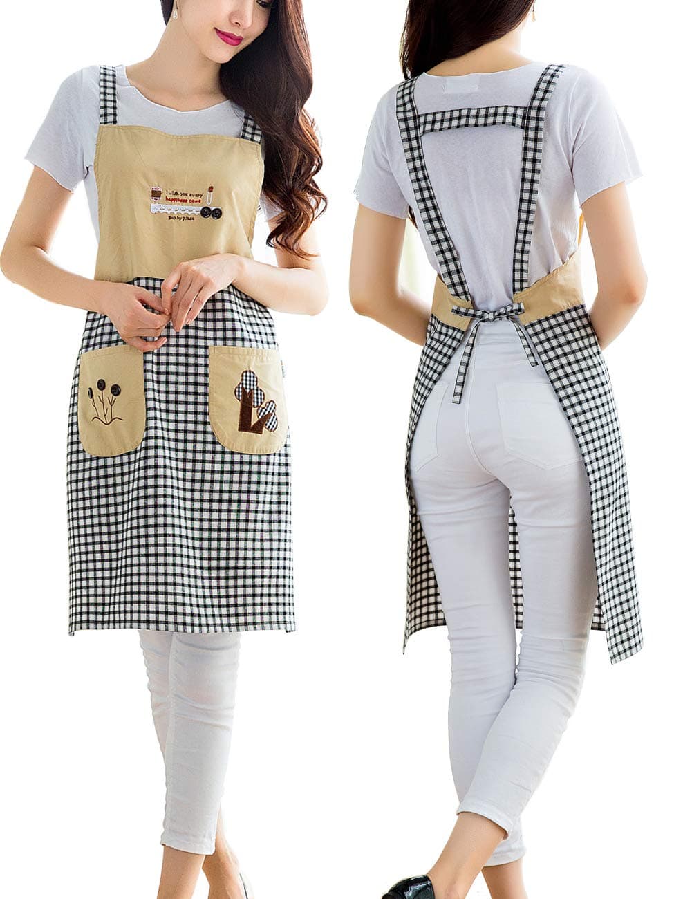 Cute Check Plaid Apron