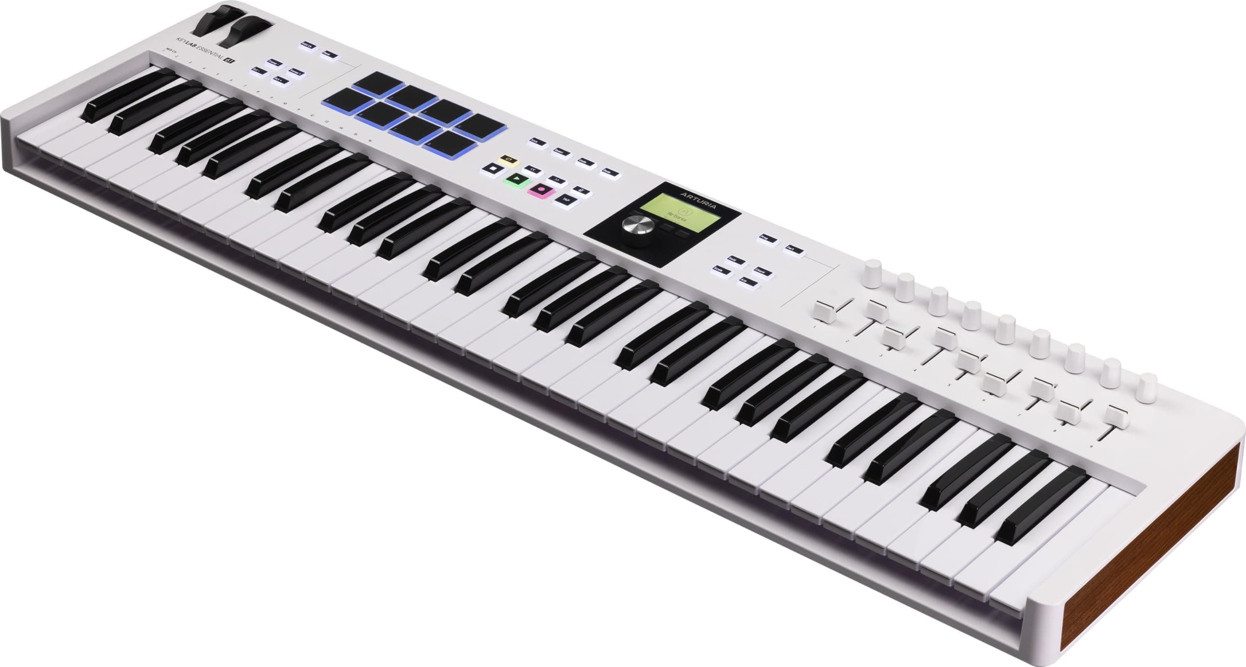 Arturia KeyLab Essential mk3 — 61 Key USB MIDI Keyboard Controller with Analog Lab V Software Included
